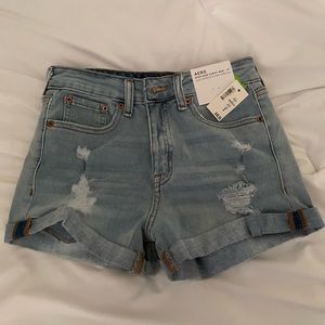 Light Blue ripped shorts